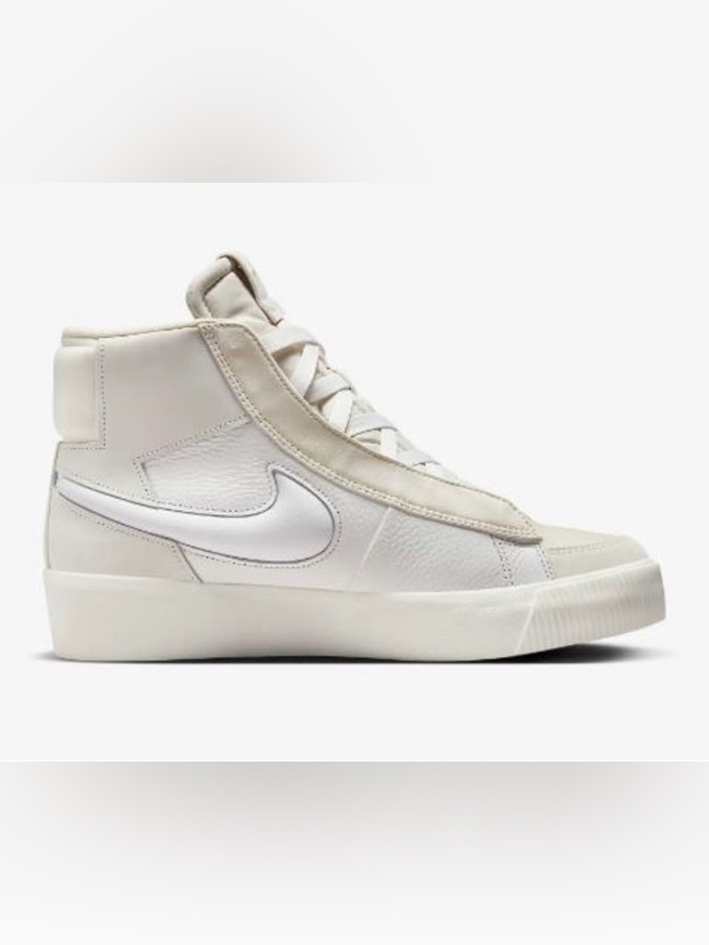 Nike Off-White/Cream High-Top Sneakers